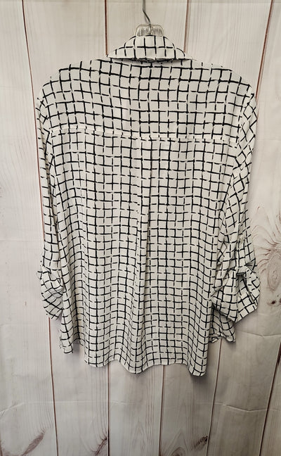 Fortune & Ivy Women's Size XXL White Long Sleeve Top
