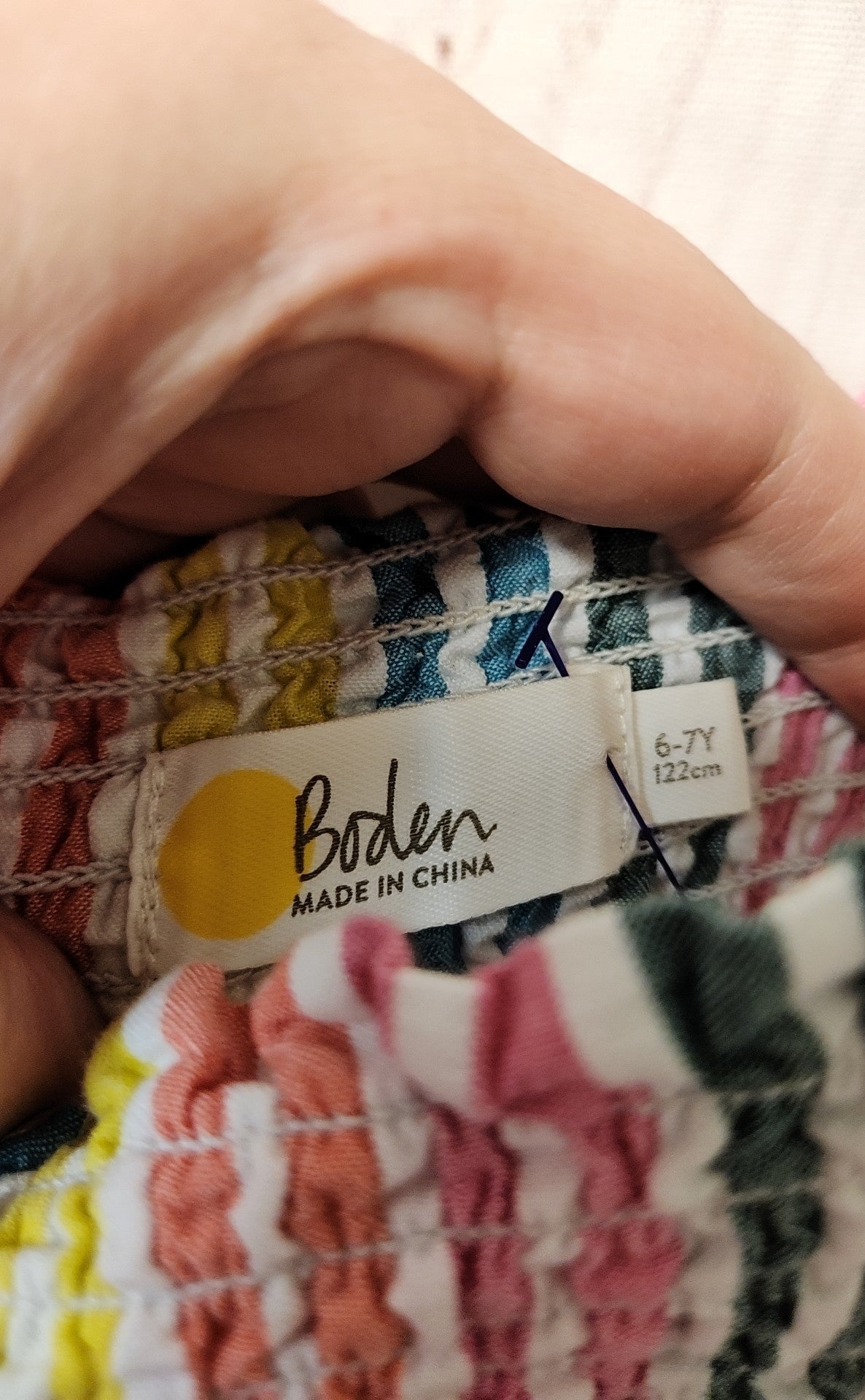 Boden Girl's Size 6/7 Multi Dress
