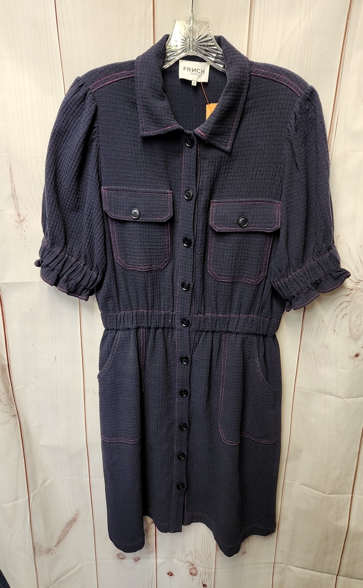 FRNCH Paris Women's Size M Navy Dress