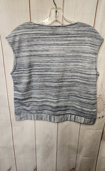 Anne Klein Women's Size S Blue Short Sleeve Top