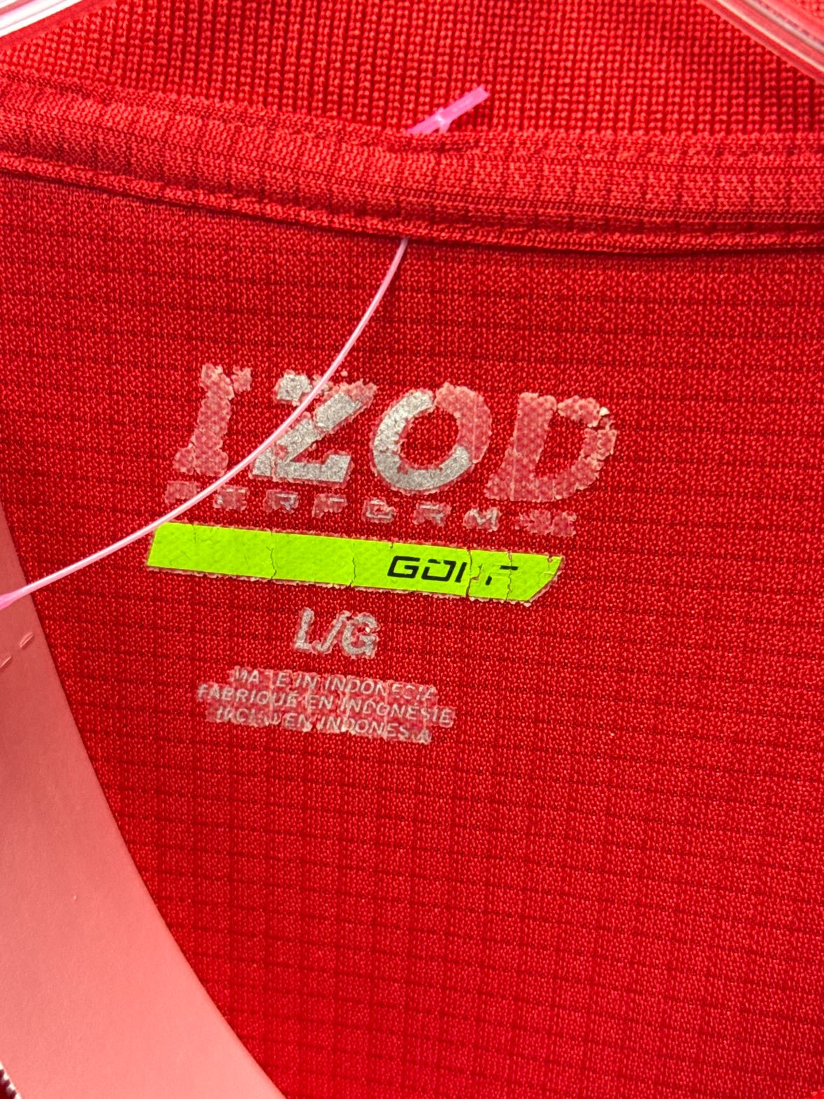 Izod Men's Size L Red Shirt