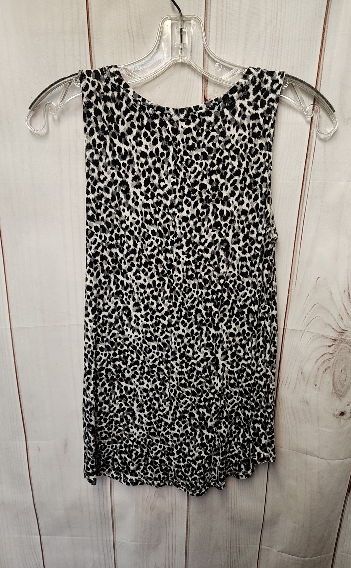 Old Navy Women's Size XS White & Black Animal Print Sleeveless Top