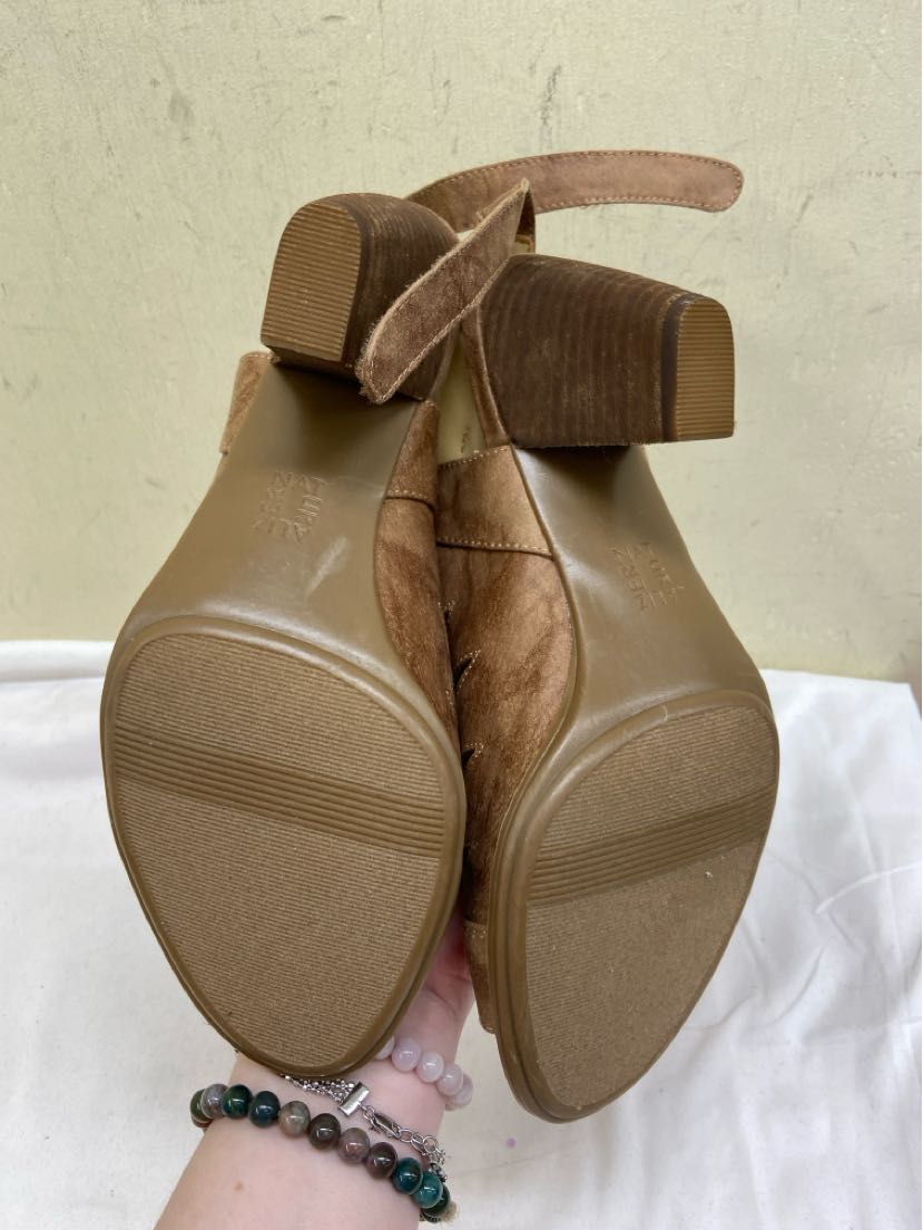 Naturalizer Women's Size 10 Brown Open Toe Pumps