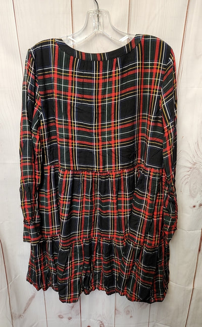 Loft Women's Size M Black & Red Dress