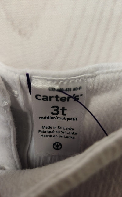 Carters Girl's Size 3 White Shirt