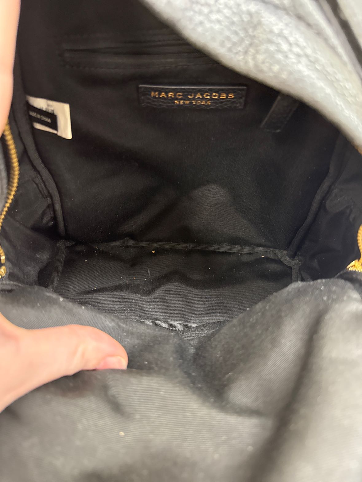 Marc Jacobs Black Leather Backpack