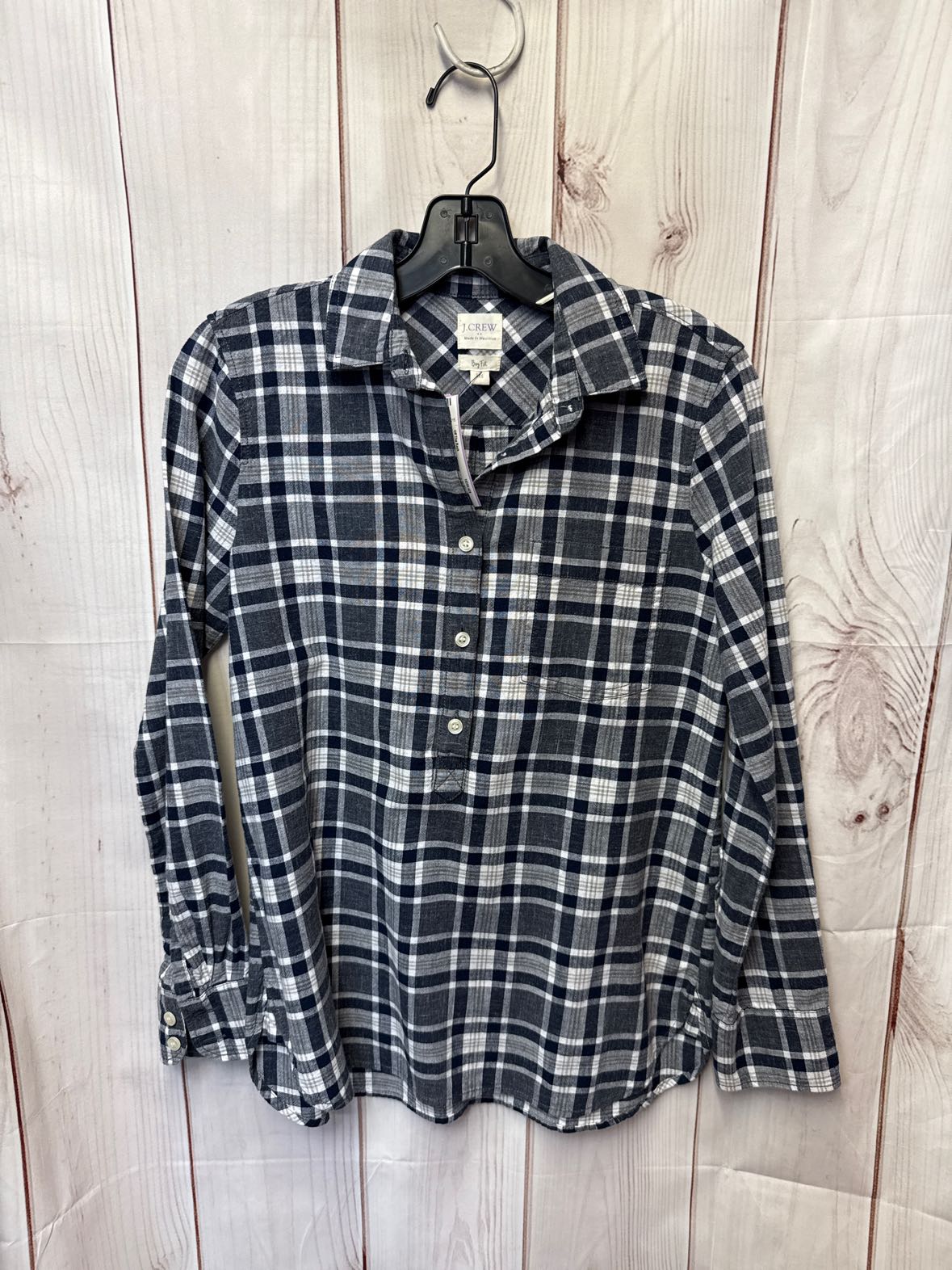 J Crew Women's Size XXS Navy Long Sleeve Top
