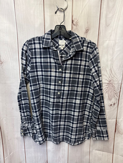 J Crew Women's Size XXS Navy Long Sleeve Top