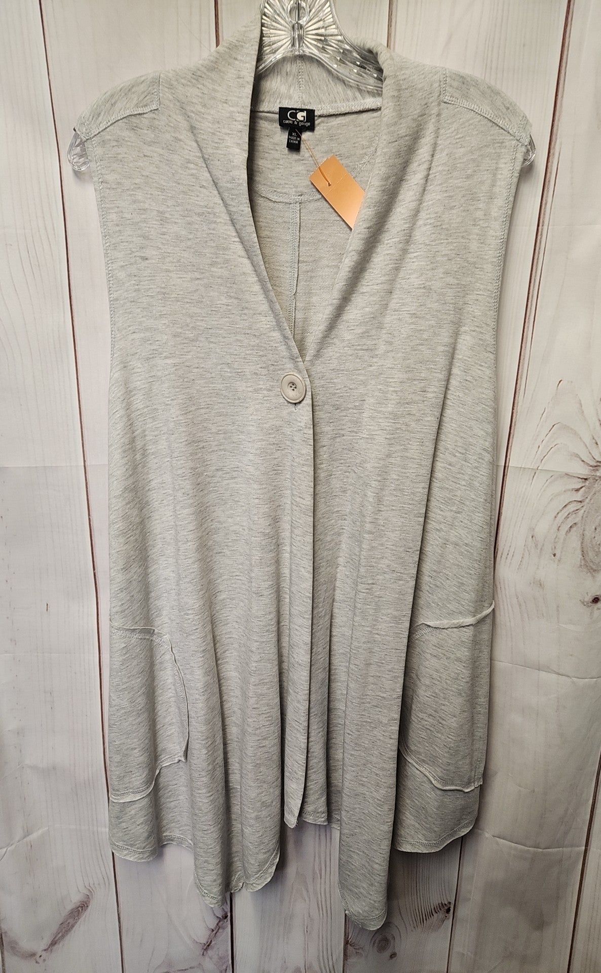 Cable & Gauge Women's Size XL Gray Cardigan