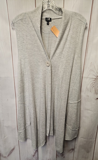 Cable & Gauge Women's Size XL Gray Cardigan