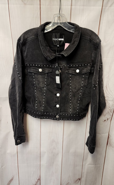 NWT Fashion Nova Women's Size M Black Jacket
