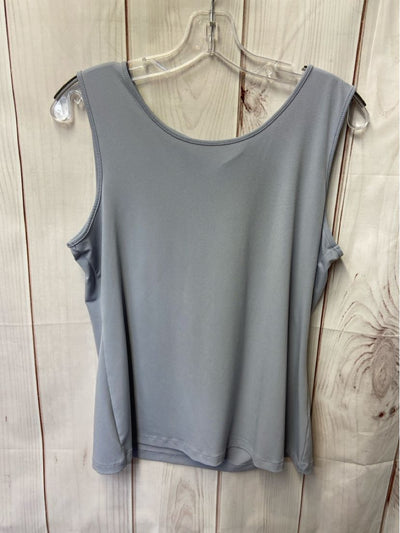 Iman Women's Size M Gray Sleeveless Top