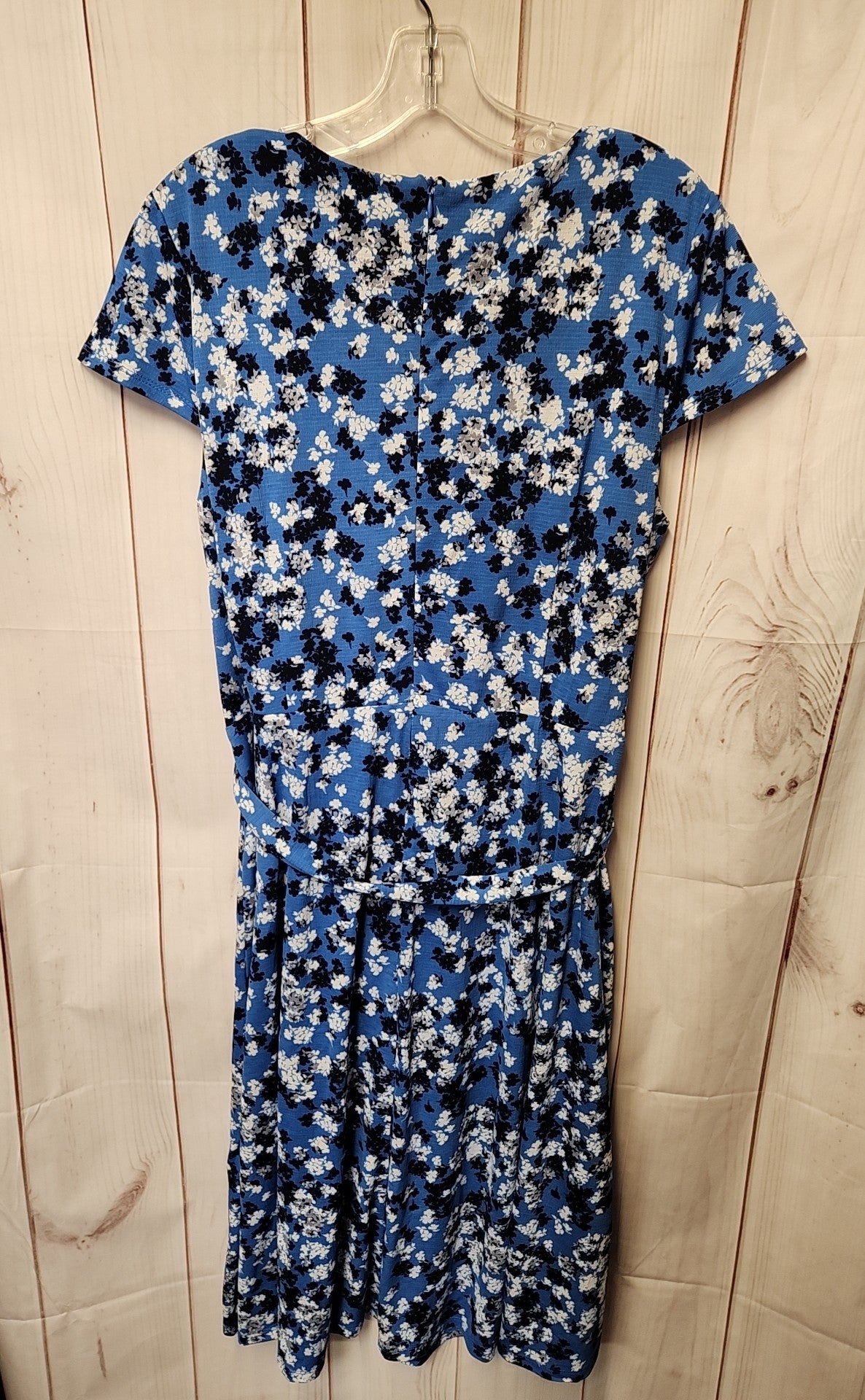 London Times Women's Size 16 Blue Floral Dress
