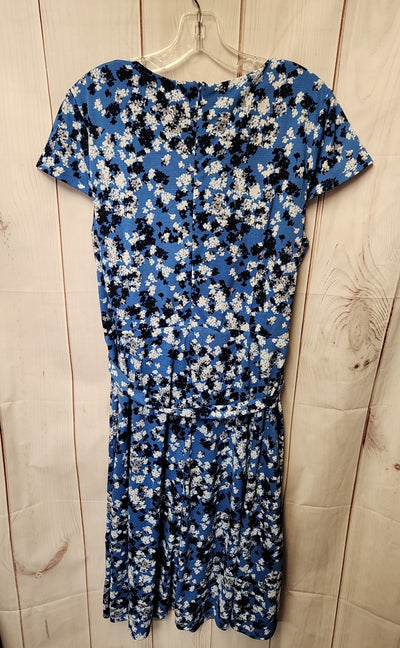 London Times Women's Size 16 Blue Floral Dress
