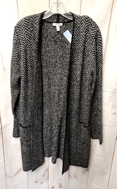 Nine West Women's Size XL Black & Gray Cardigan