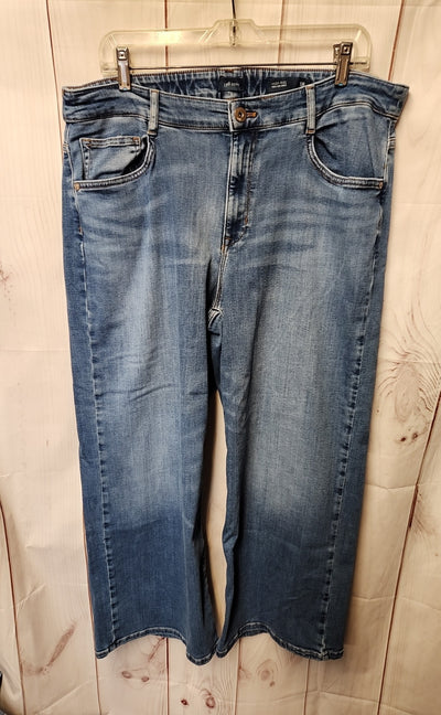 J Jill Women's Size 34 (18/1X) Blue Jeans High Rise Full Leg Crop