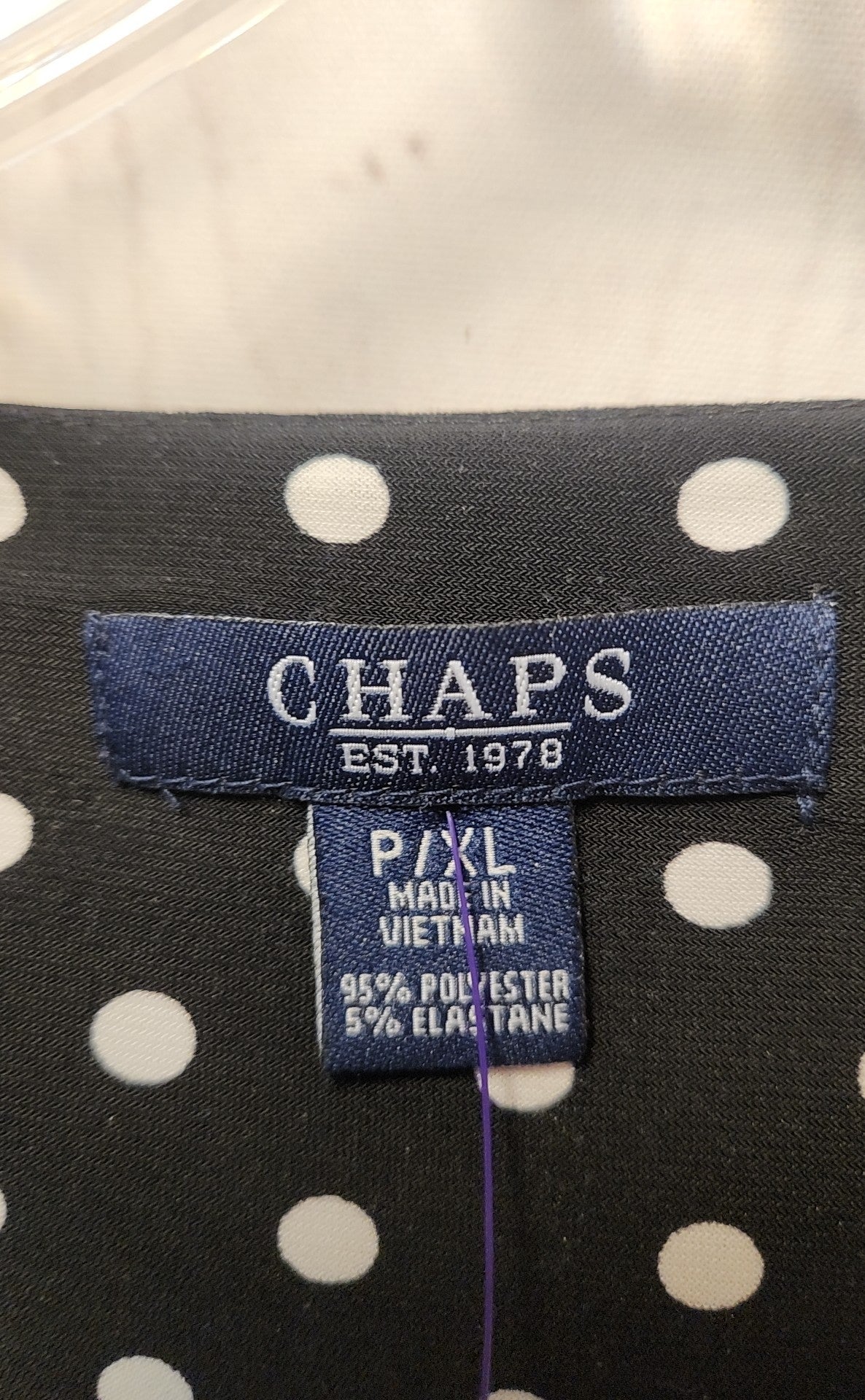 Chaps Women's Size XL Petite Black Dress