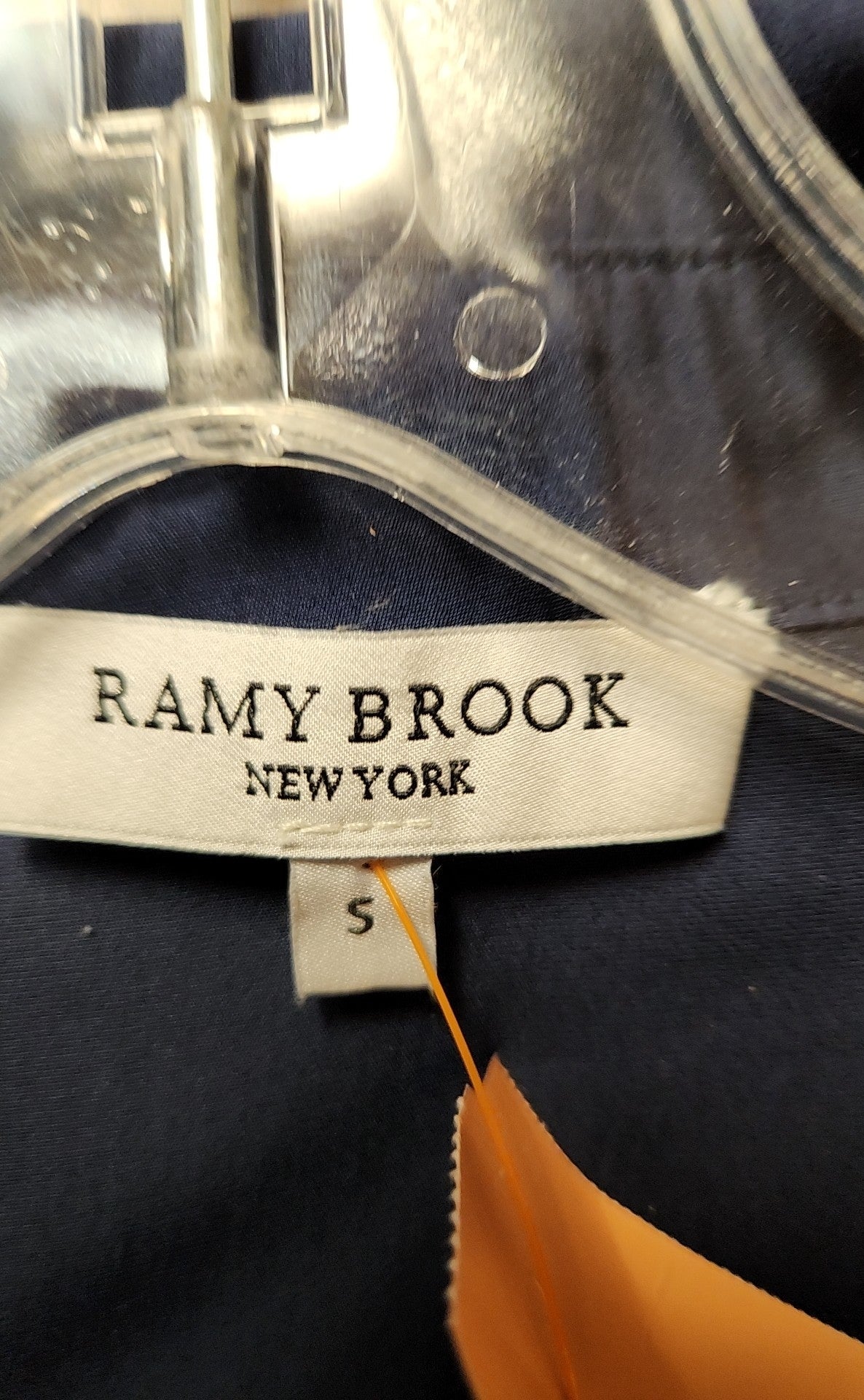 Ramy Brook Women's Size S Navy Short Sleeve Top