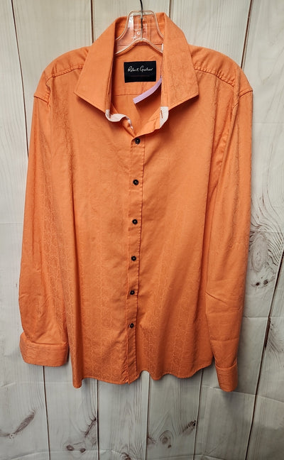 Robert Graham Men's Size 2X Orange Shirt