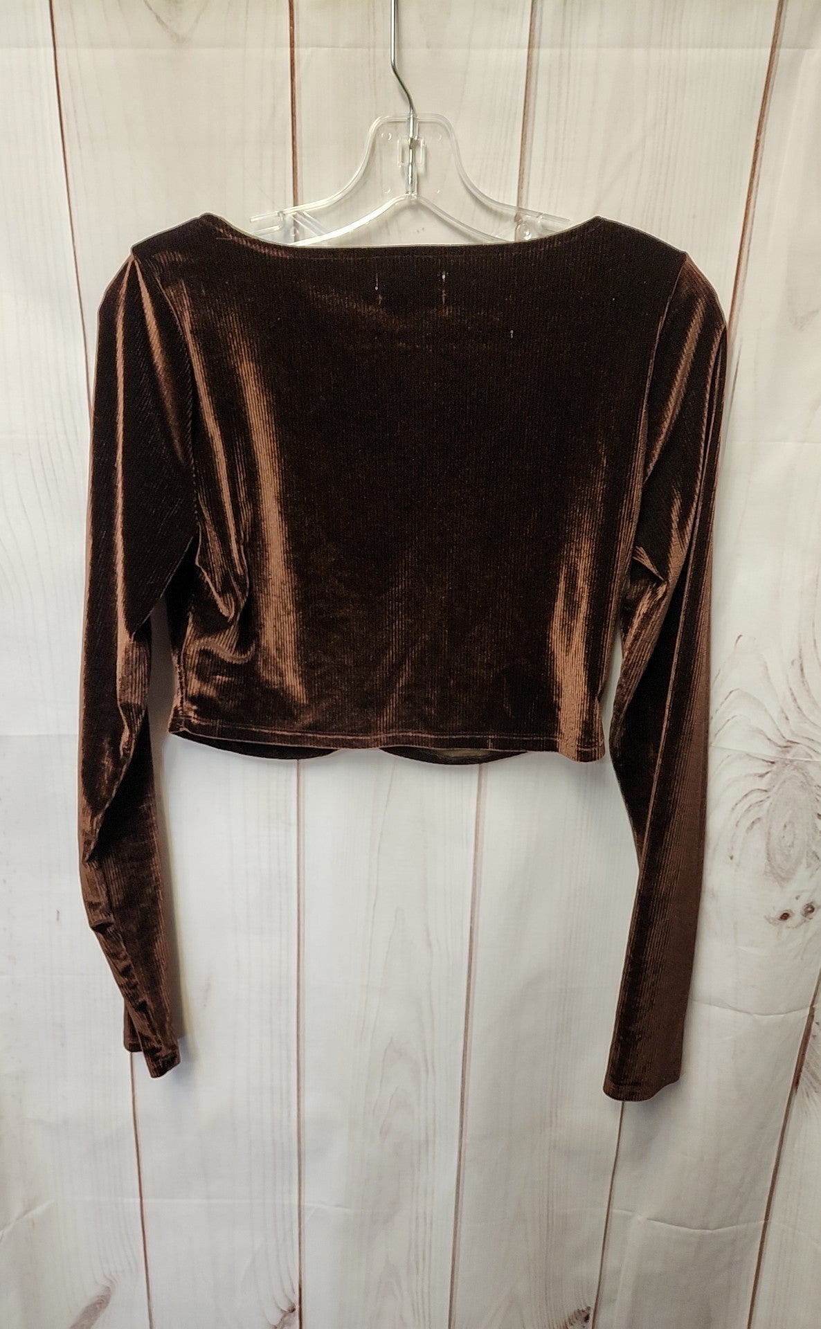 Urban Outfitters Women's Size L Brown Long Sleeve Top