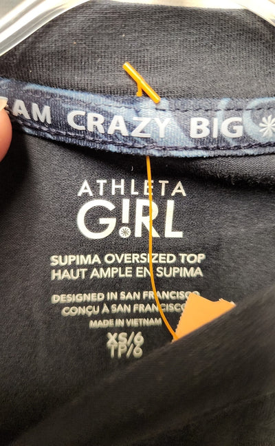 Athleta Girl's Size 6 Navy Shirt