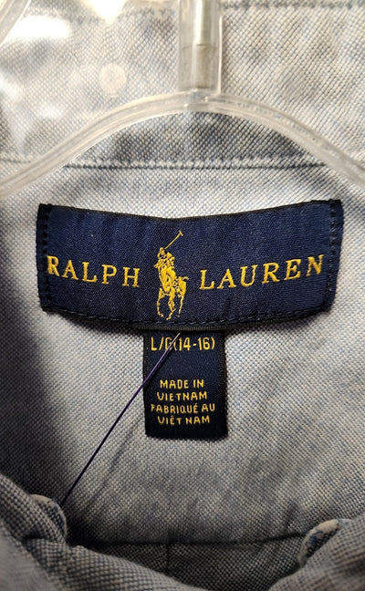 Ralph Lauren Boy's Size 14/16 Blue Shirt
