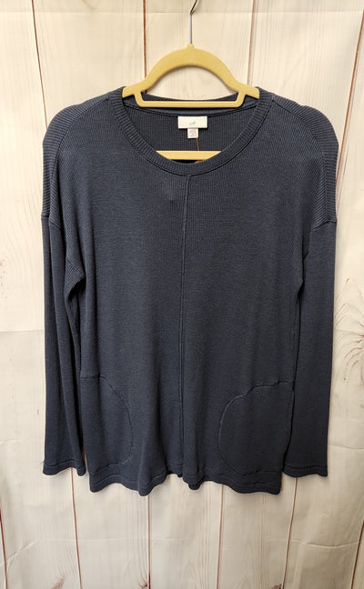 J Jill Women's Size XS Petite Navy Long Sleeve Top