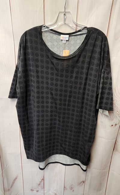 NWT Lularoe Women's Size S Gray Short Sleeve Top