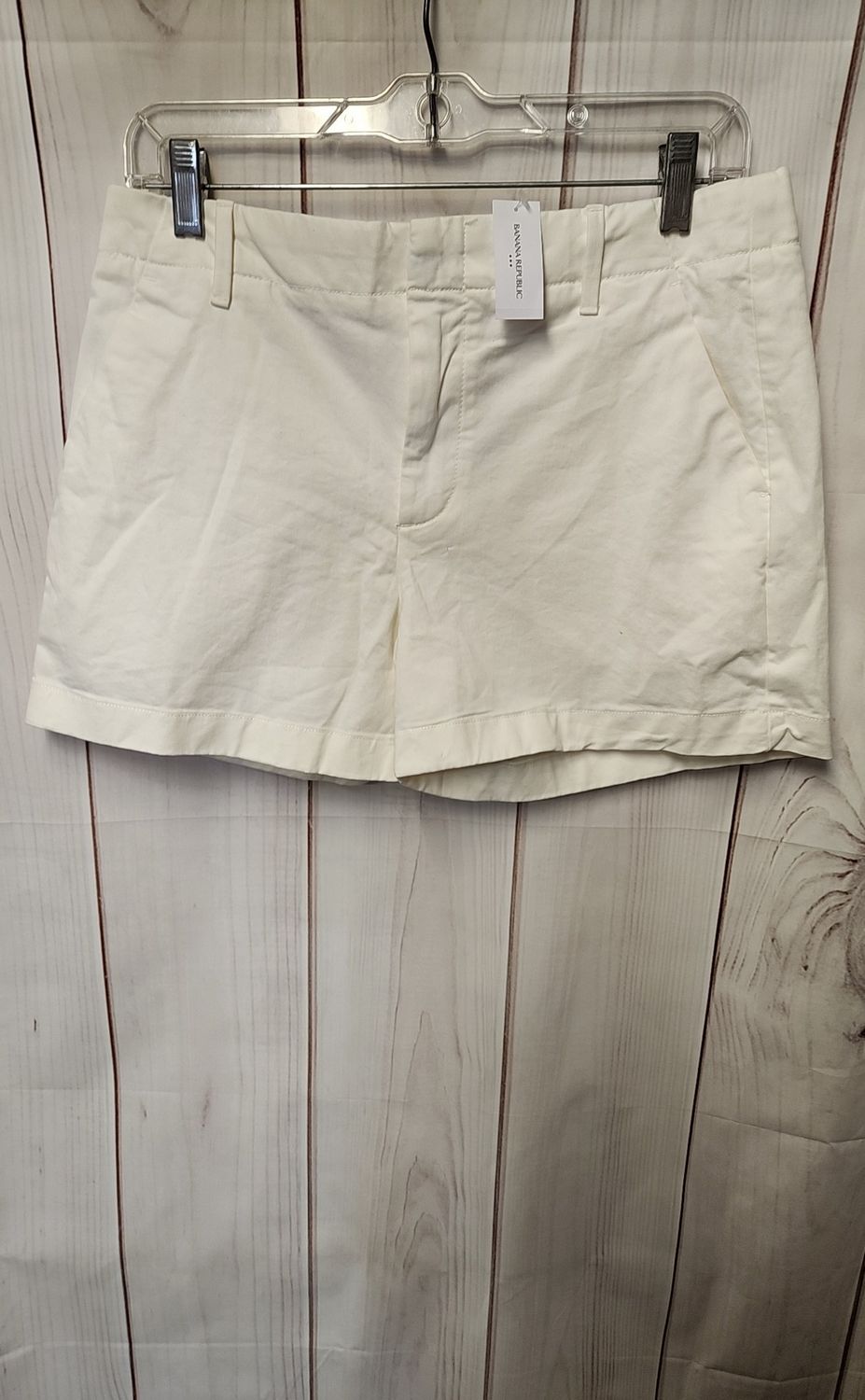 NWT Banana Republic Women's Size 6 Petite White Shorts Authentic Chino - As Is