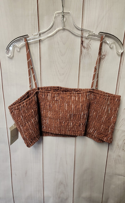 NWT A New Day Women's Size XL Brown Sleeveless Top