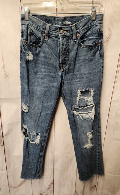 Old Navy Women's Size 25 (0) Blue Jeans High Rise Slouchy Straight