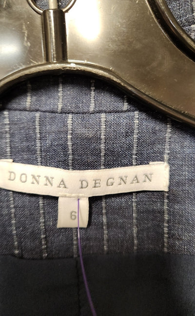 Donna Degnan Women's Size 6 Navy Linen Jacket