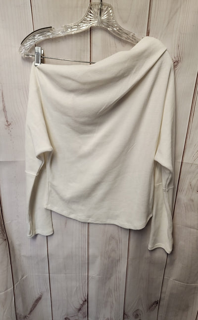 NWT We the Free Women's Size M White Long Sleeve Top