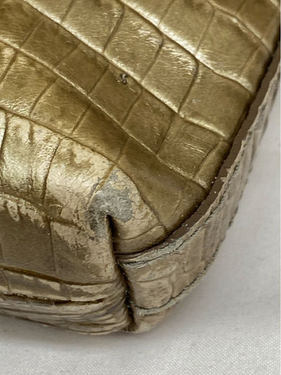 Brahmin Gold Purse Bag AS IS - Stains Inside & Wear on Corners