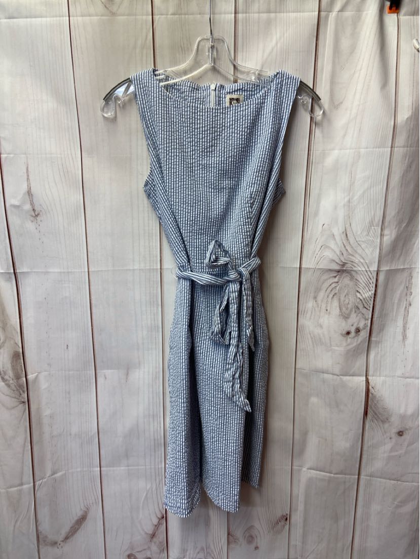 Anne Klein Women's Size 4 White & Blue Dress