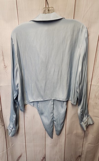 Rachel Zoe Women's Size L Light Blue Long Sleeve Top