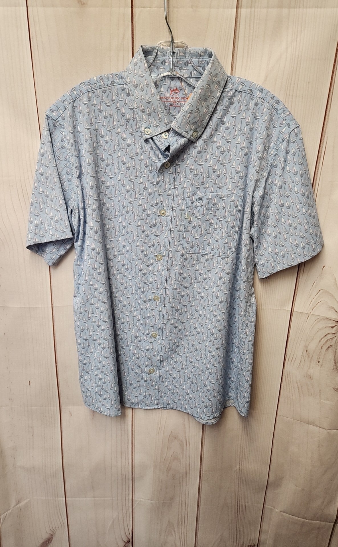 Southern Tide Boy's Size 14 Blue Shirt