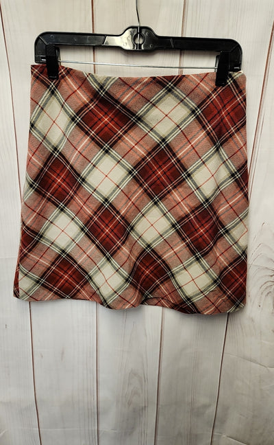 H&M Women's Size 8 Red & White Skirt