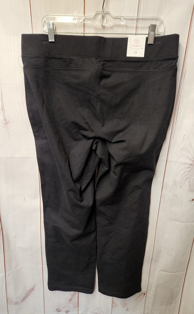 NWT Talbots Women's Size 1X Black Sweatpants