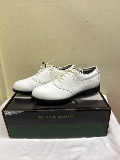 NIB Rockport Men's Size 8-1/2 White Leather Golf Shoes