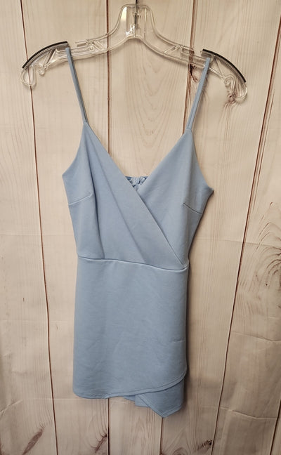 Blue Blush Women's Size S Light Blue Romper