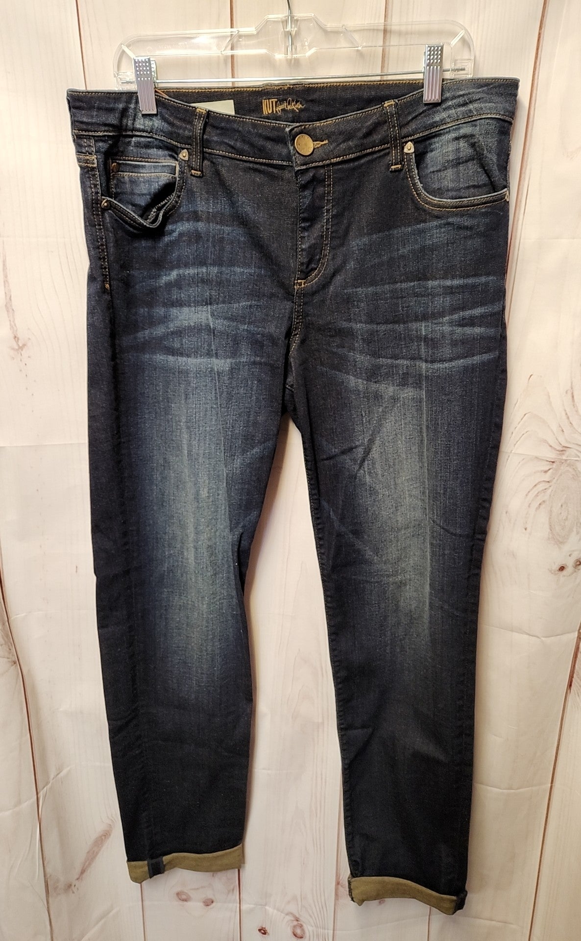 Kut from the Kloth Women's Size 14 Diana Skinny Blue Jeans