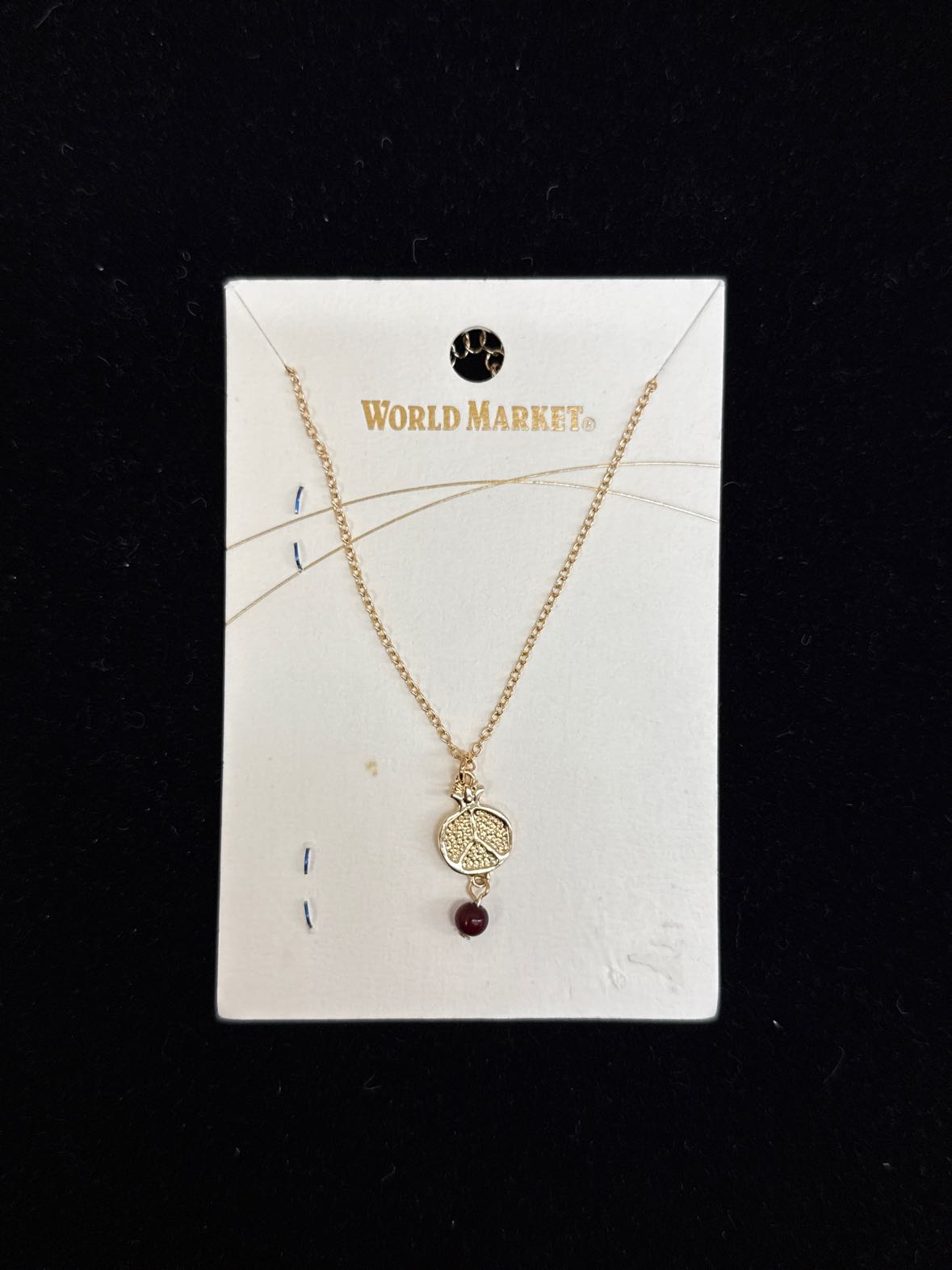 World Market Gold Peace Necklace