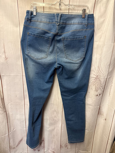 Curve Appeal Women's Size 31 (11-12) Blue Jeans Curve Creator High Rise Skinny