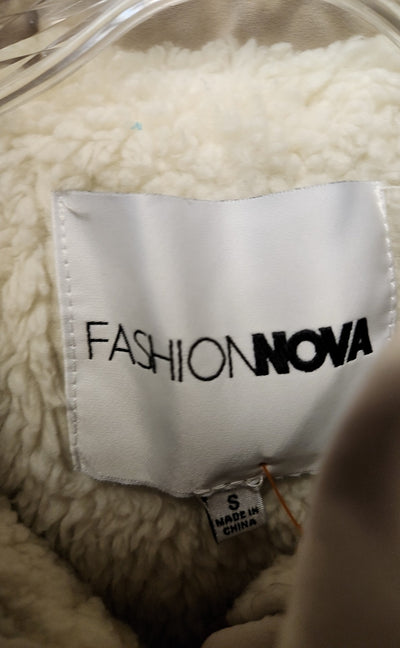 Fashion Nova Women's Size S Beige Jacket