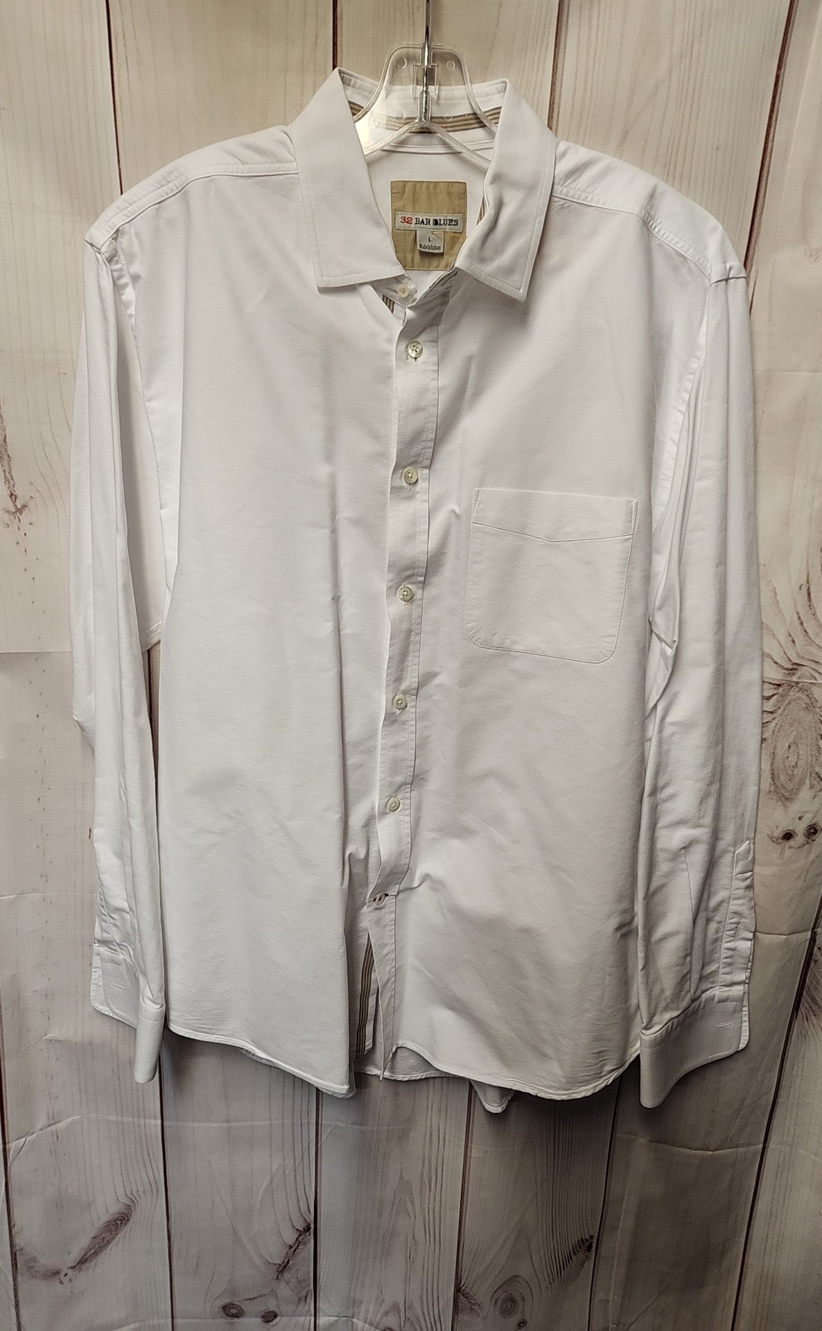 32 Bar Blues Men's Size L White Shirt