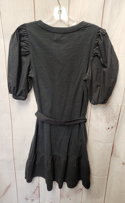 Nation LTD Women's Size M Black Dress Evangeline Belted Puff Sleeve