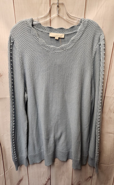 Loft Women's Size XL Light Blue Sweater