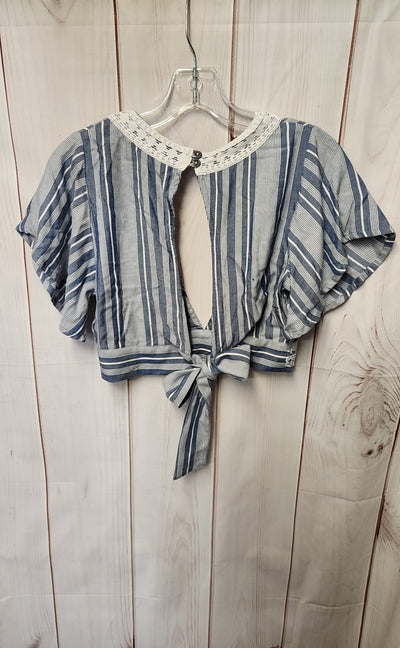 Roxy Women's Size S Blue Short Sleeve Top