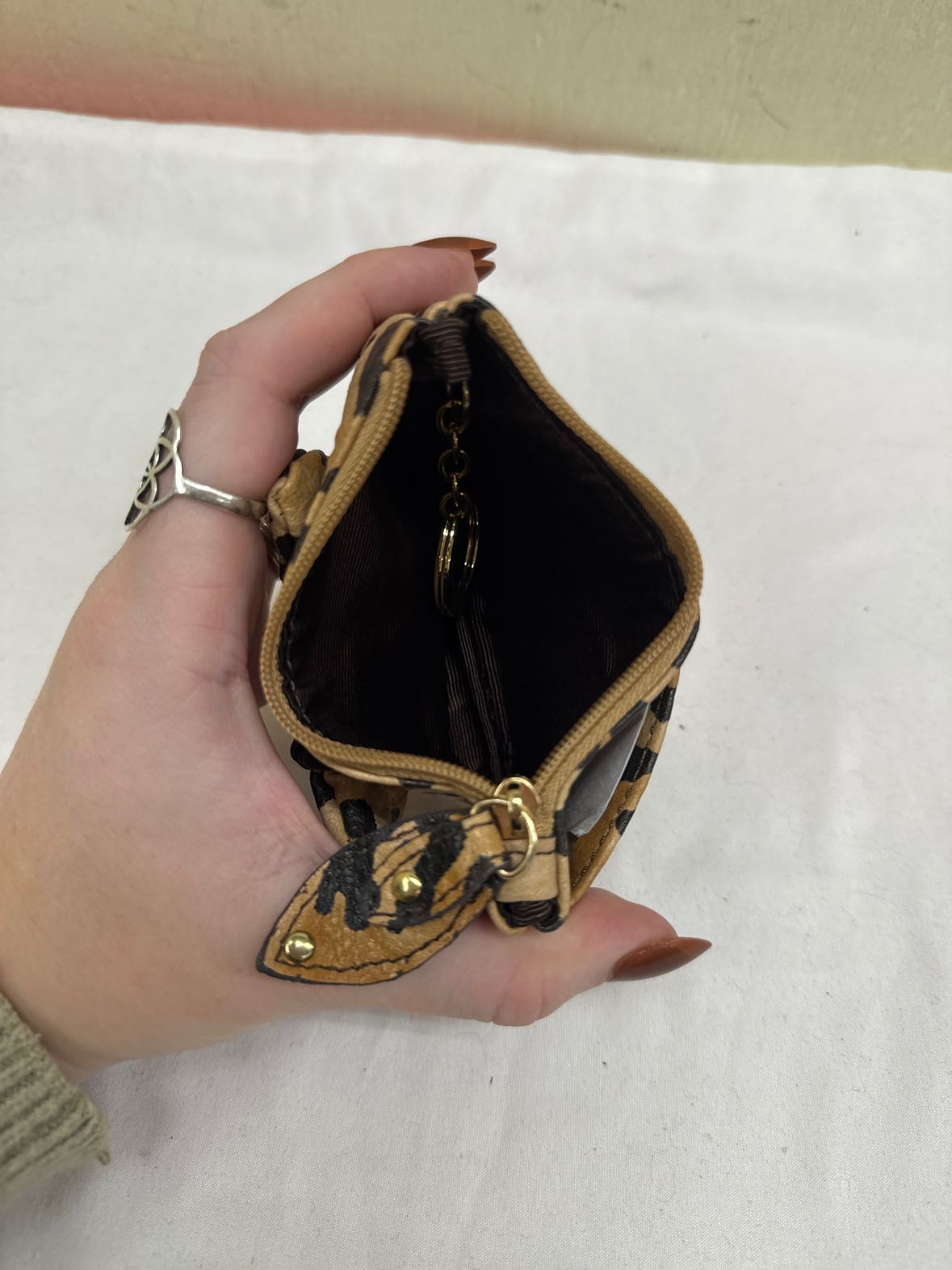 Jessica Simpson Brown Leopard Print Change Purse